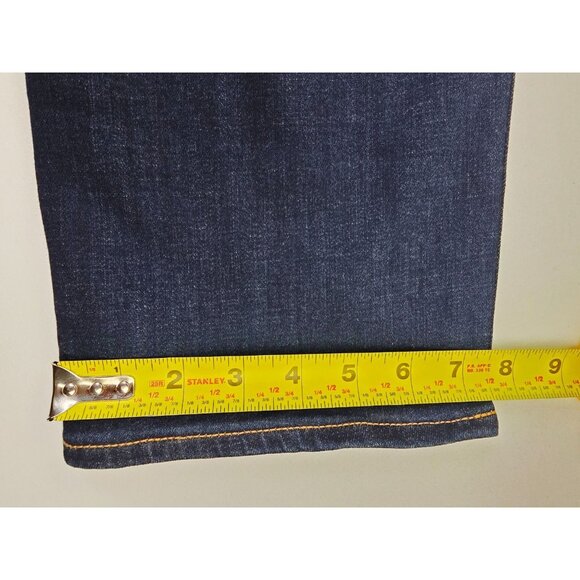 Lucky Brand Size 36X30 Mens 121 Slim Straight Blue Denim 5 Pocket Logo Tag Jeans - Picture 5 of 13